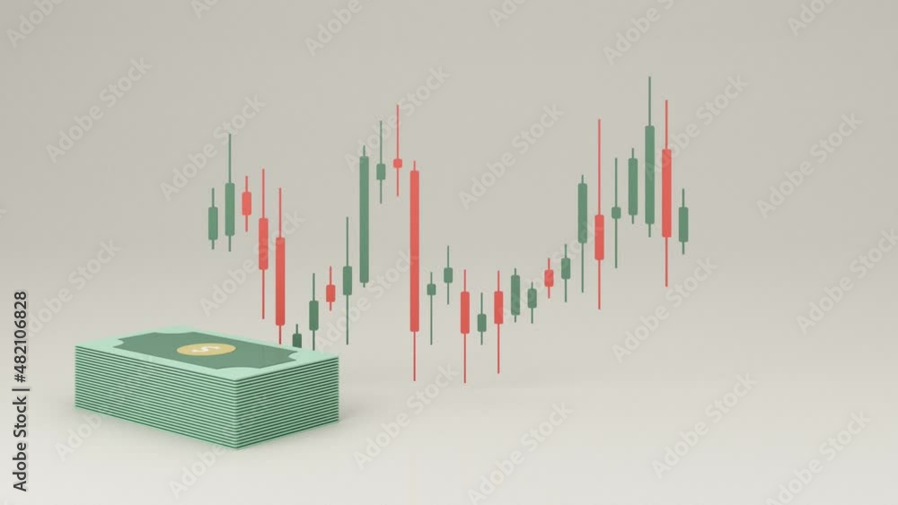 Poster digital currency gold transfer coins it is enclosed around a digital currency chart with bars altern