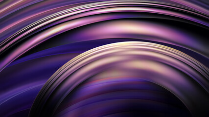 Abstract 3D Chrome Background