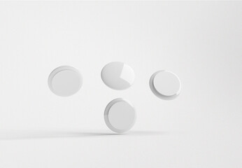 Button badge pin tag mockup