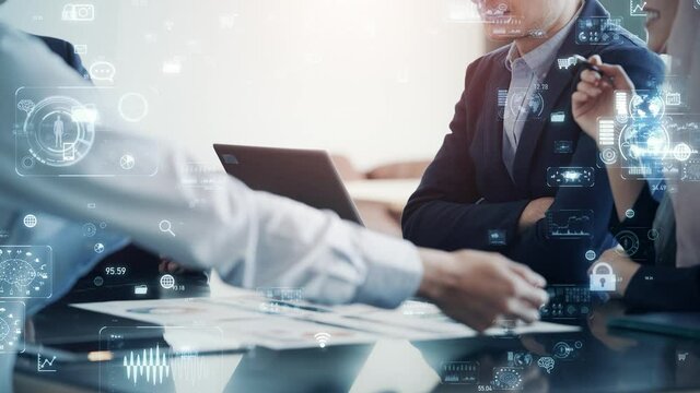 Business and technology concept. Management strategy.