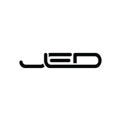 JED Letter Initial Logo Design Template Vector Illustration