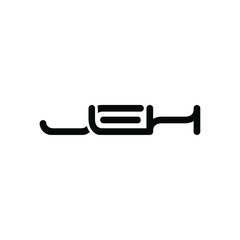 JEH Letter Initial Logo Design Template Vector Illustration