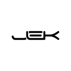 JEK Letter Initial Logo Design Template Vector Illustration