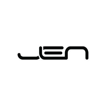 JEN Letter Initial Logo Design Template Vector Illustration