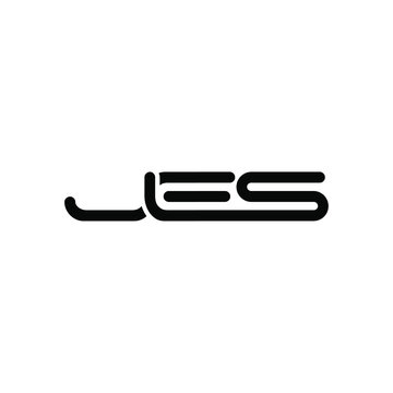 JES Letter Initial Logo Design Template Vector Illustration
