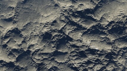 3d render of abstract planet surface with high detailed relief