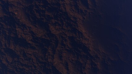 3d render of abstract planet surface with high detailed relief