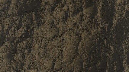 3d render of abstract planet surface with high detailed relief