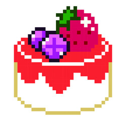 Obraz premium cake pixel art.