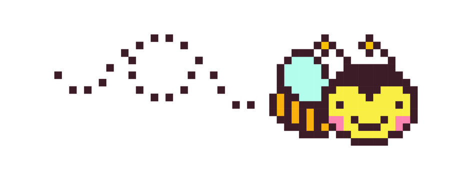 Bee Pixel Art.