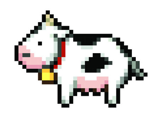 cow pixel art.