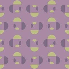 Rounded abstract seamless pattern - accent for any surfaces.