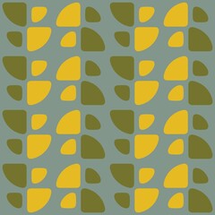 Rounded abstract seamless pattern - accent for any surfaces.