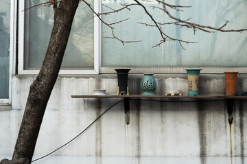 Seongsu-dong street old house exterior in Seoul, Korea