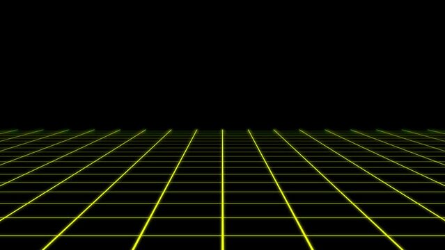 下段　床　3D　グリッド　進む　アニメーション　モーショングラフィックス