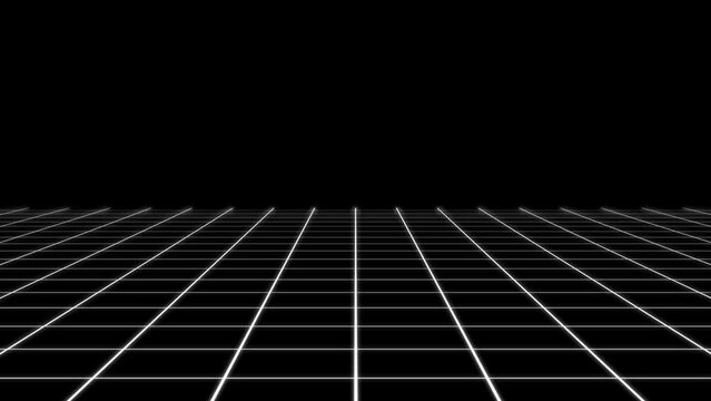 下段　床　3D　グリッド　進む　アニメーション　モーショングラフィックス