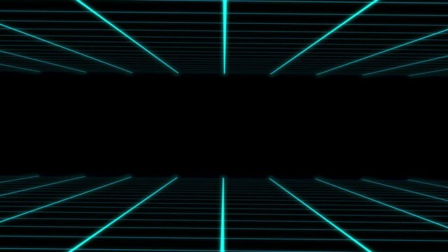 回転　上下　3D　グリッド　進む　アニメーション　モーショングラフィックス