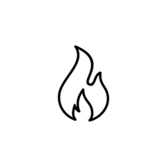 Fire icon. fire sign and symbol