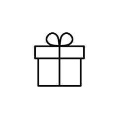Gift icon. gift sign and symbol. birthday gift