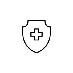 Obraz premium Health insurance icon. Insurance document sign and symbol