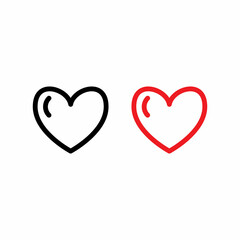 Heart Icon Design Vector Logo Template Illustration Sign And Symbol