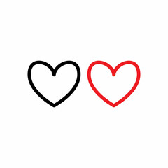 Heart Icon Design Vector Logo Template Illustration Sign And Symbol