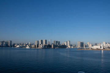 澄んだ晴れた日の東京