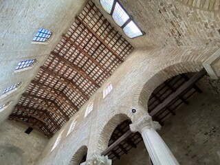 Grado Lagune Bucht Friaul-Julisch Venetien Italien Strand - Kirche Sankt Maria delle Grazie