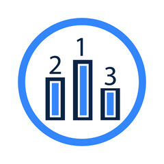 Podium racking winning or positions icon