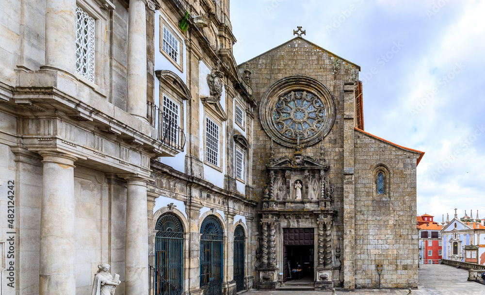 Wall mural 14th-century franciscan monument church of saint francis in porto, portugal