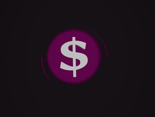 dollar images 3D Render on isolated BG