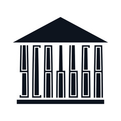 Logo of the word Manor in Cyrillic, stylized in a house with columns