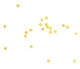 Millet groats isolated on a white background.