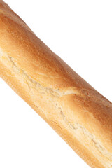 Bread baguette isolated on a white