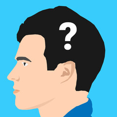 Heads With Brain And Question Marks