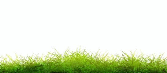 green grass isolated on white background