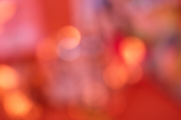 Red bokeh background. Abstract picture with beautiful emotional feelings. - 482130872