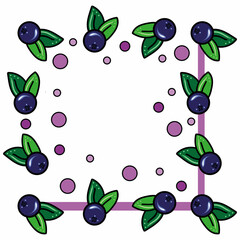  background of  blueberry