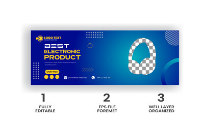 Electronics Device Facebook Cover