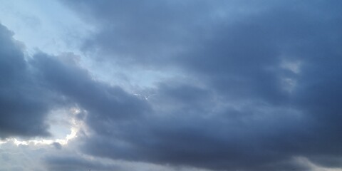 Obraz premium storm clouds timelapse