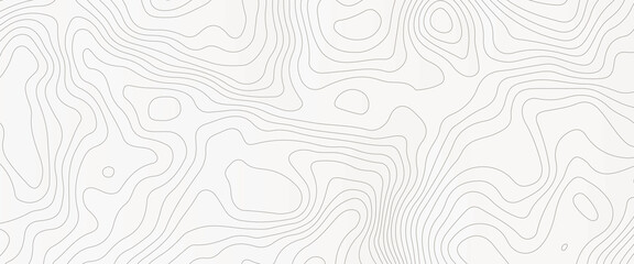topographic line contour map background, Topographic map and landscape terrain texture grid, Abstract lines background. Contour maps. Vector illustration. - obrazy, fototapety, plakaty