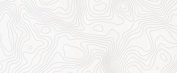 Keuken achterwand Landschap patronen topographic line contour map background, Topographic map and landscape terrain texture grid, Abstract lines background. Contour maps. Vector illustration.  © Grave passenger