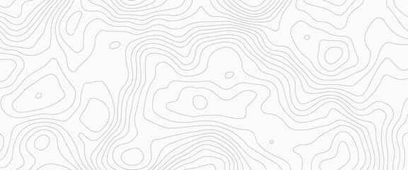 topographic line contour map background, Topographic map and landscape terrain texture grid, Abstract lines background. Contour maps. Vector illustration. - obrazy, fototapety, plakaty