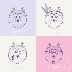 Dog Husky art