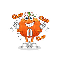 pumpkin applause illustration. character vector
