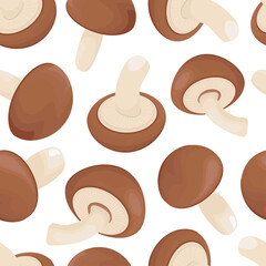 Shintake mushroom. Seamless.