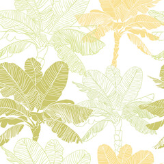 seamless banana palm tree