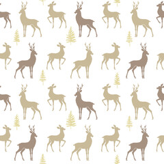 seamless pattern deer