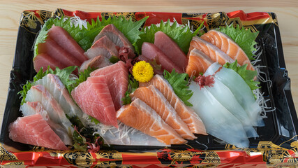 日本料理の刺身。