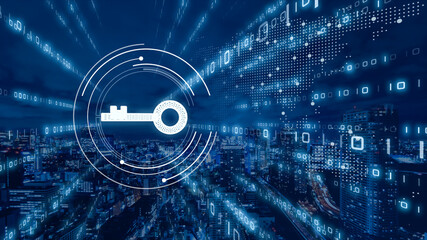 デジタル営業　在宅勤務　テレワーク　IoTによる大都市のデジタル化 背景画像のイメージ